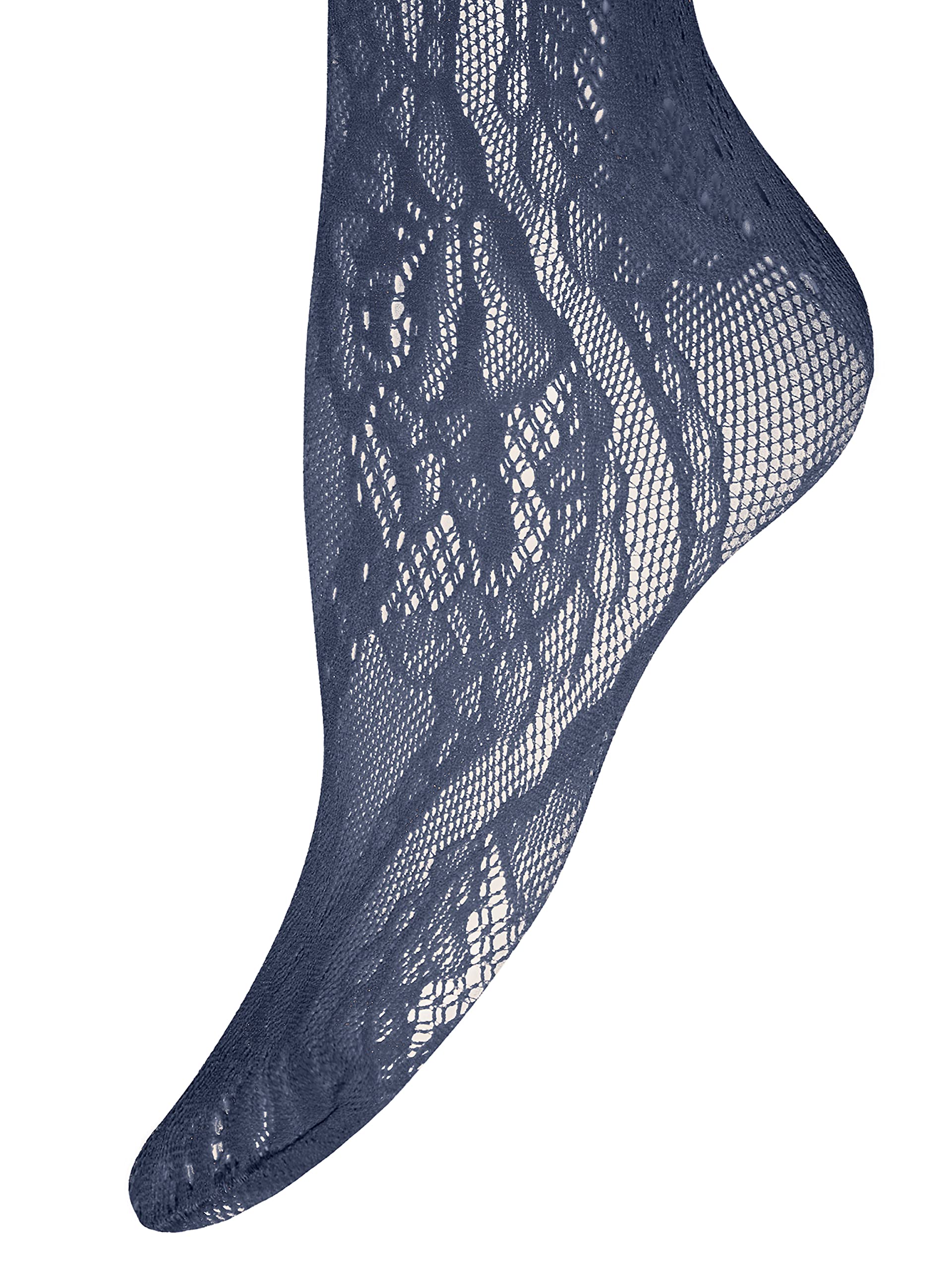 Wolford Rita collant a rete luna indaco S motivo floreale