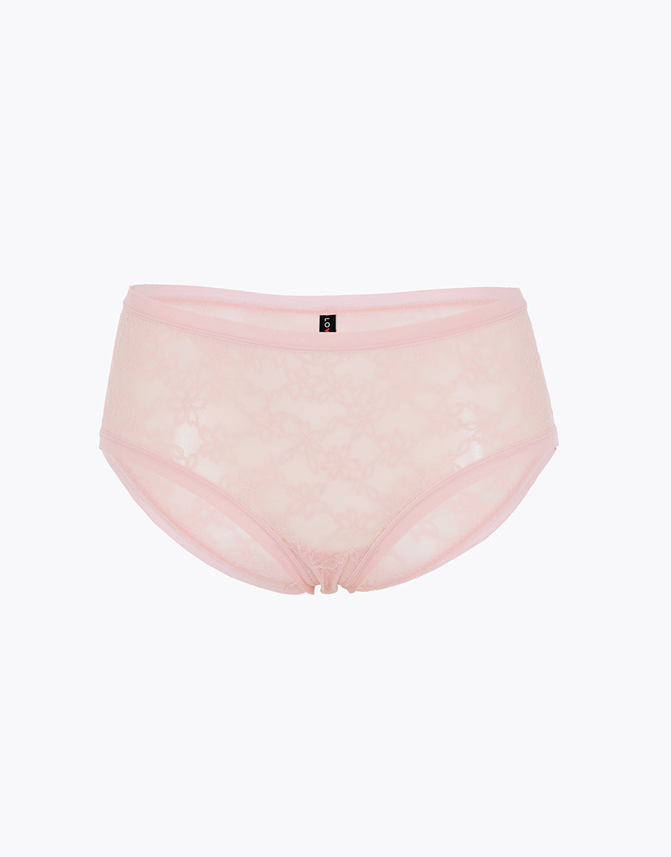 Lovable Lovely Lace Slip Alto Pizzo Rosa Blush