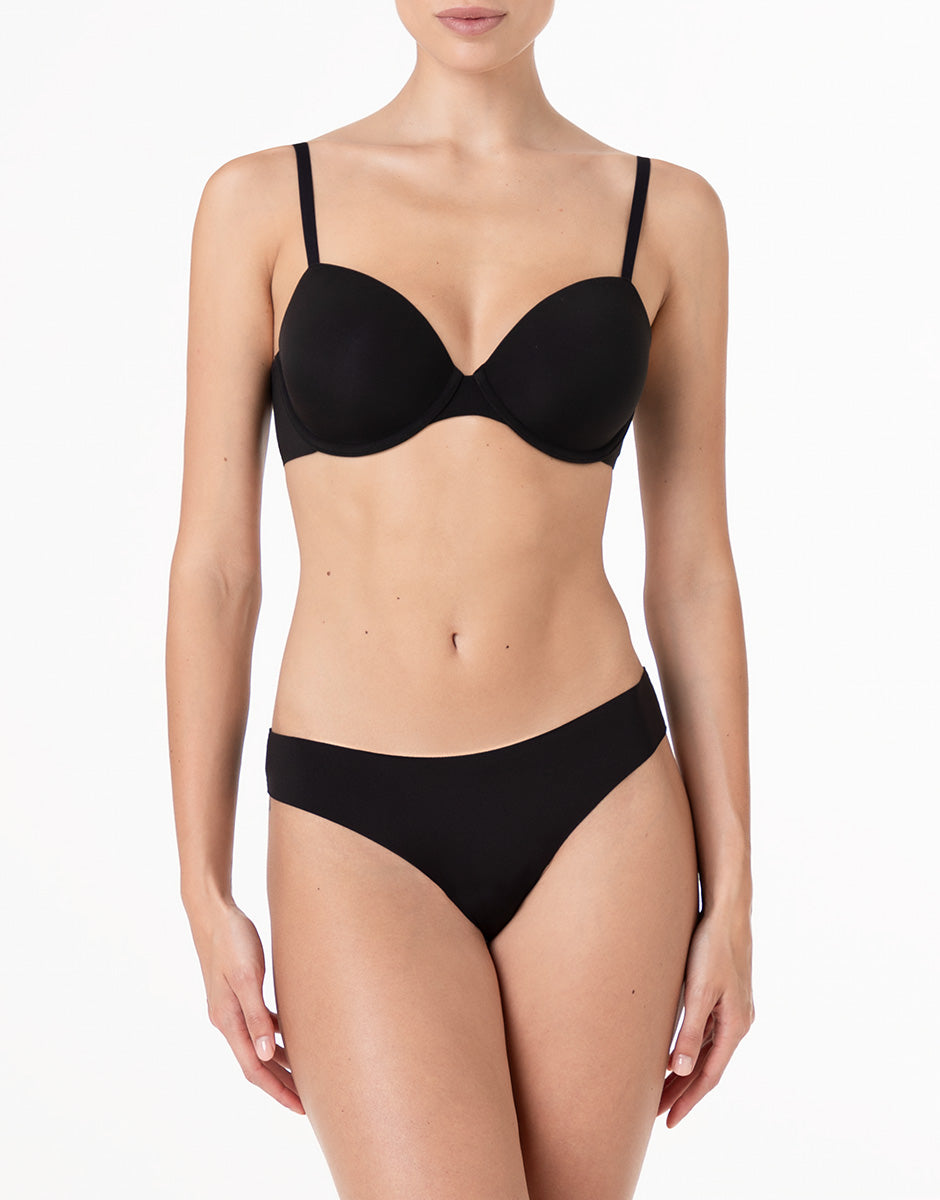 Lovable Invisible Essence reggiseno nero microfibra coppa vera