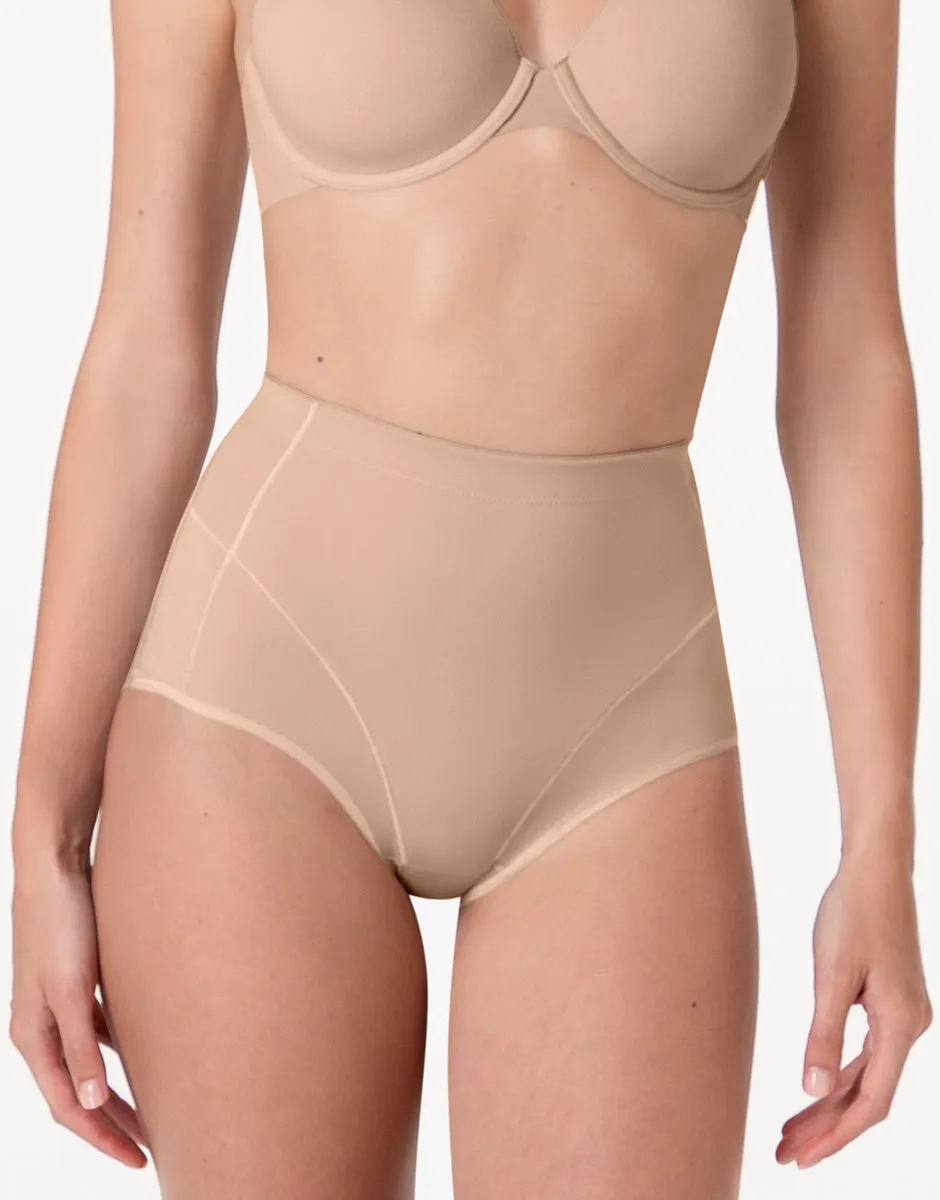 Lovable Sculpt Shaping guaina midi nudo chiaro microfibra