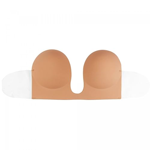 Bye Bra Stile U Reggiseno Adesivo B Marrone Chiaro Scollo V
