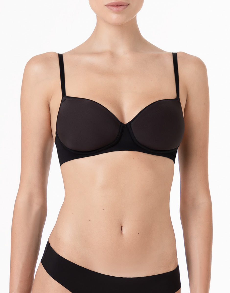 Lovable Invisible Breeze reggiseno senza ferretto nero leggero