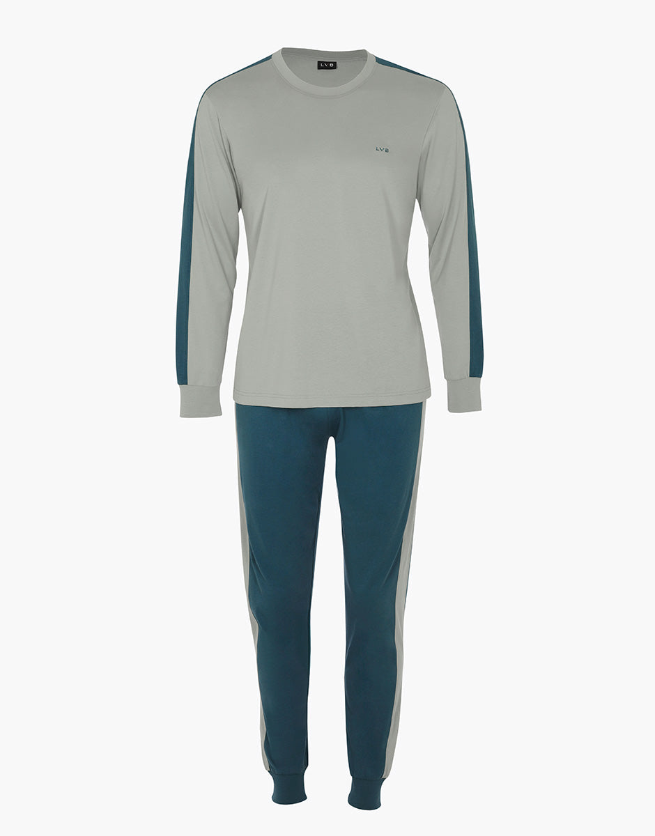 Lovable Man pigiama lungo jersey verde vintage