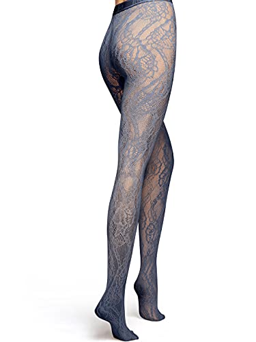 Wolford Rita collant a rete luna indaco S motivo floreale