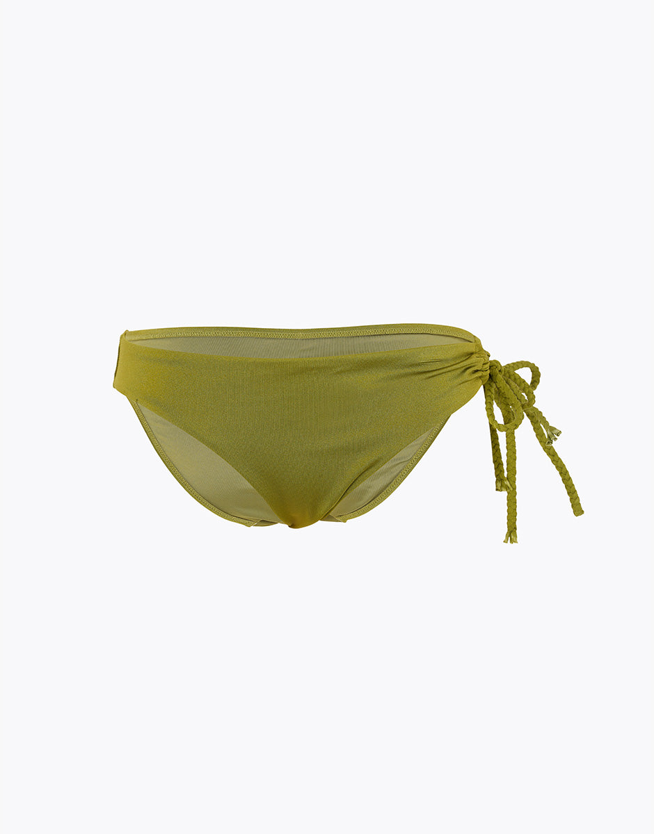 Lovable Braid Shiny Micro costume slip verde cardamomo
