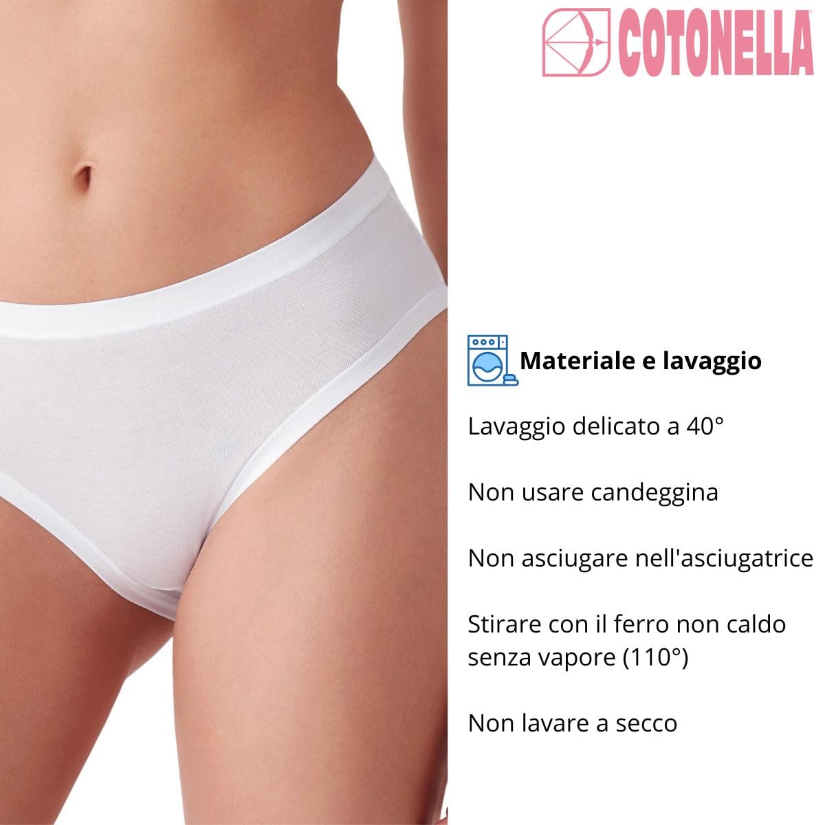 Cotonella 3363 slip midi cotone 3 pezzi comfort