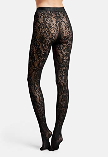 Wolford Phyllis collant a rete nero S