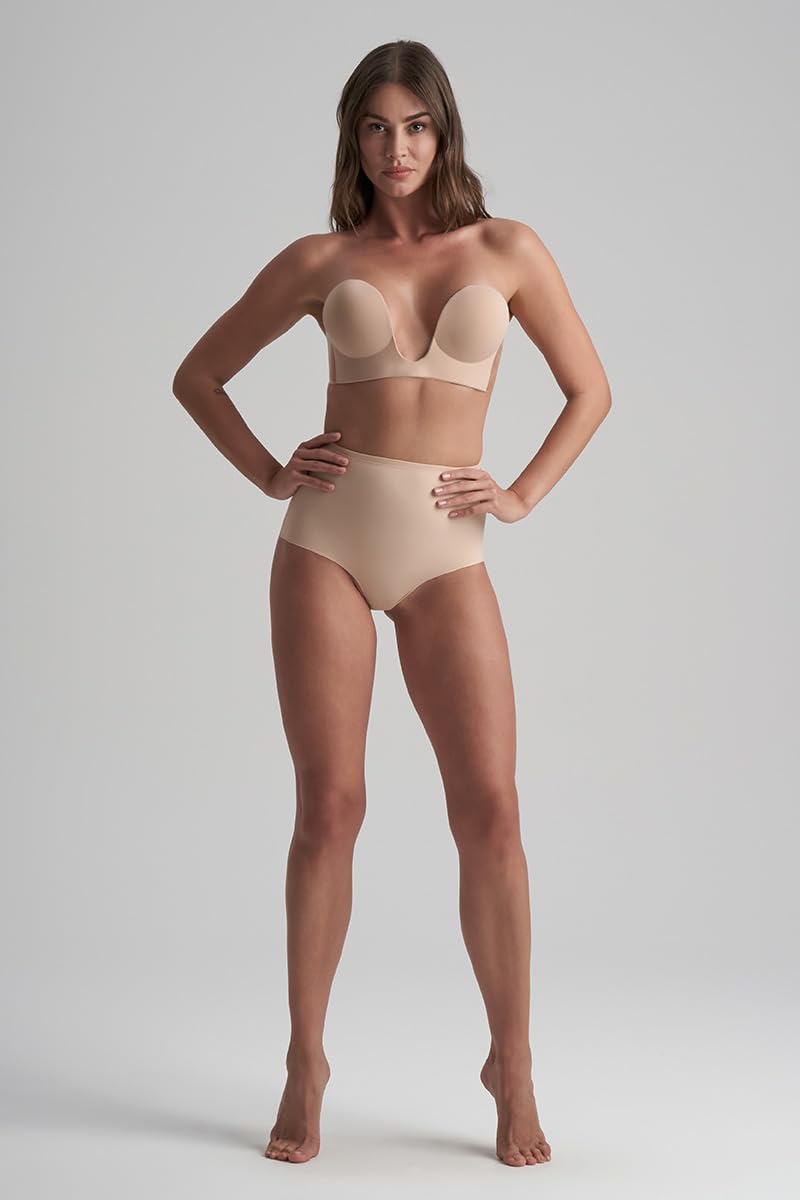 Bye Bra Stile U reggiseno adesivo senza cuciture beige
