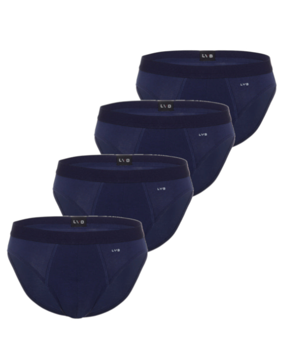 Lovable Man Basics slip cotone x4 blu elasticizzato