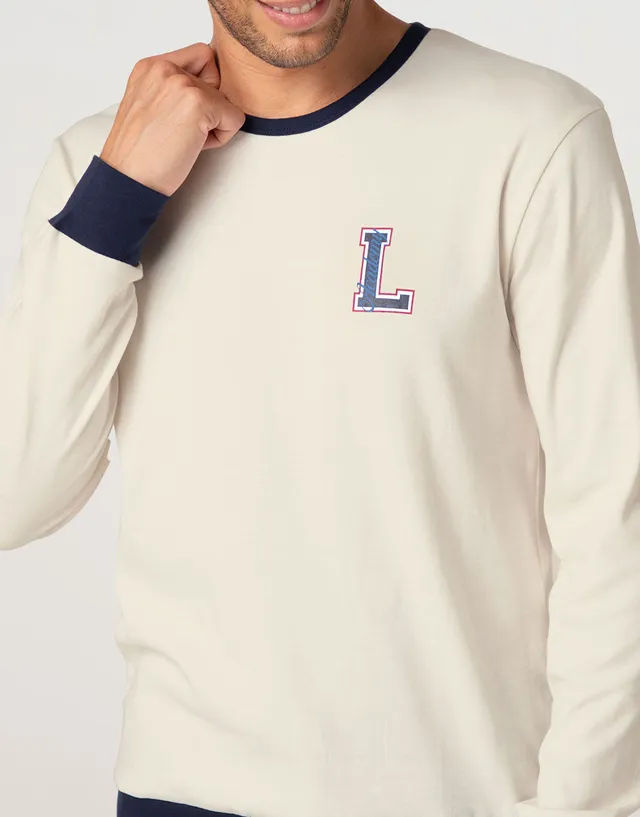 Lovable Man Interlock L0E91 pigiama avorio cotone