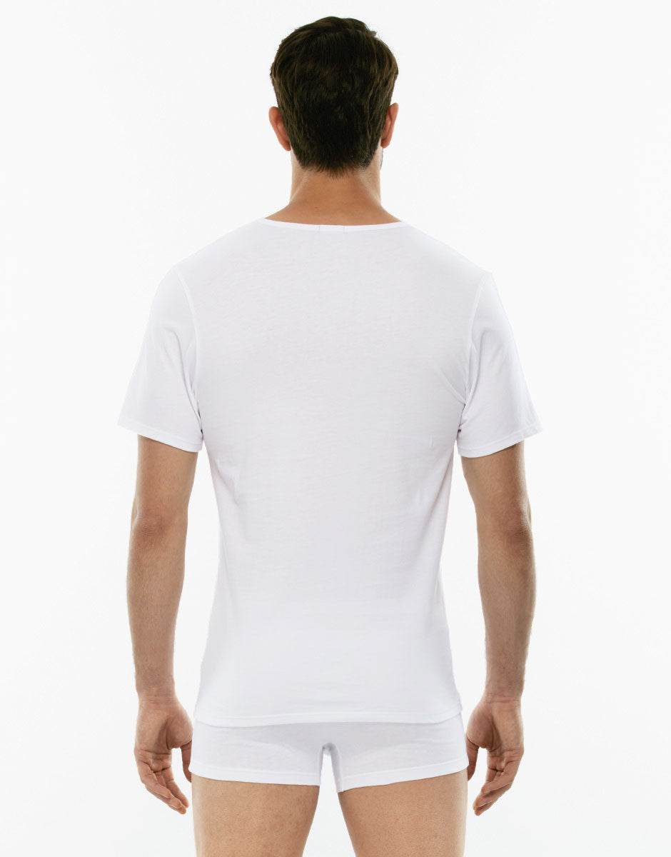 Lovable Man 100% Pure Cotton t-shirt bianco girocollo