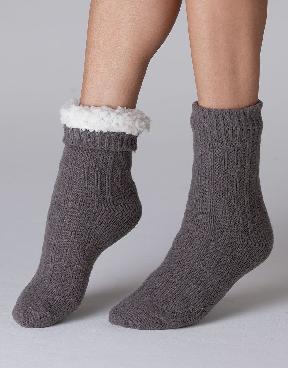 Lovable Warm And Cuddle Calzini Corti Antracite