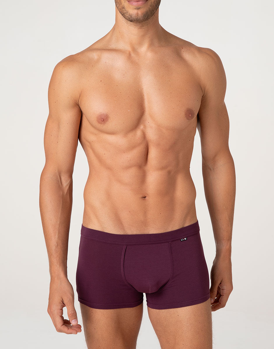 Lovable Man Casual Stretch Cotton Boxer Uomo Vinaccia Cotone