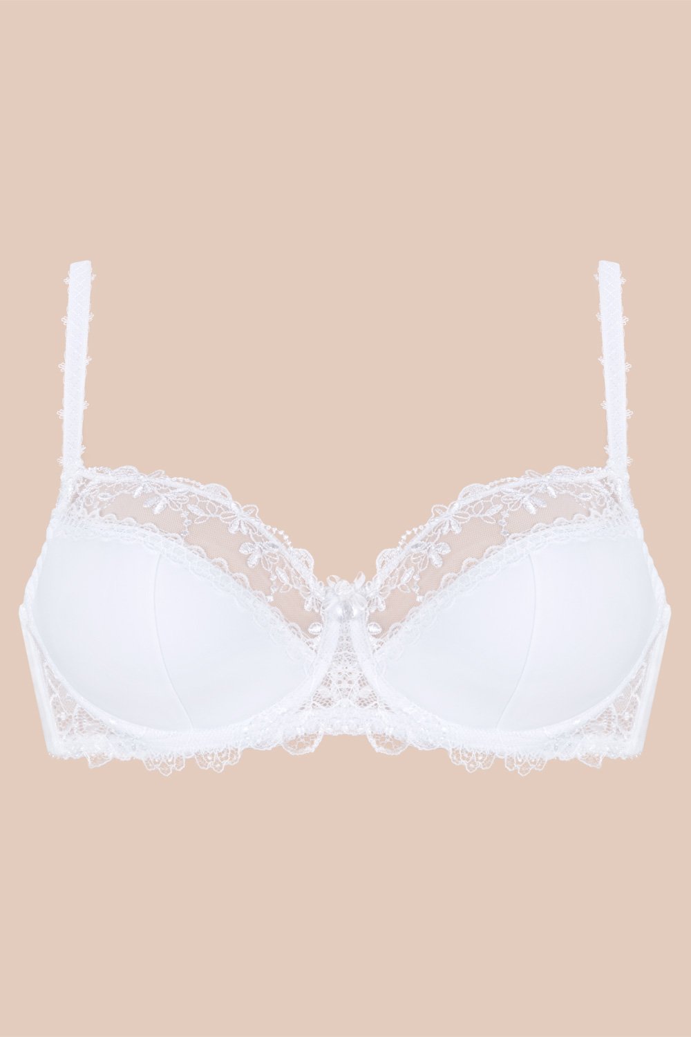 Ava 1030 Liscio Reggiseno Semi Imbottito Bianco 3J