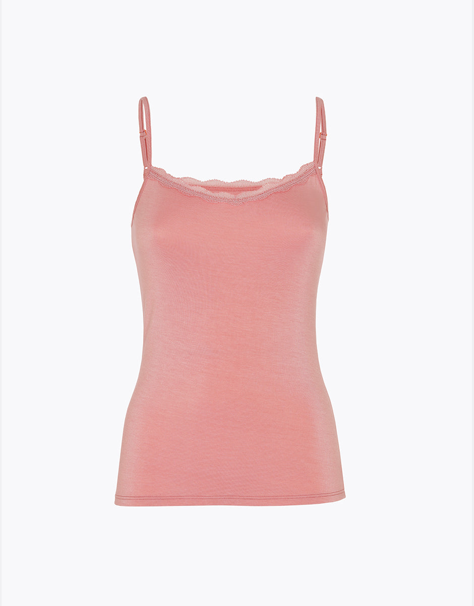 Lovable Basic Soul L7032 top rosa con pizzo