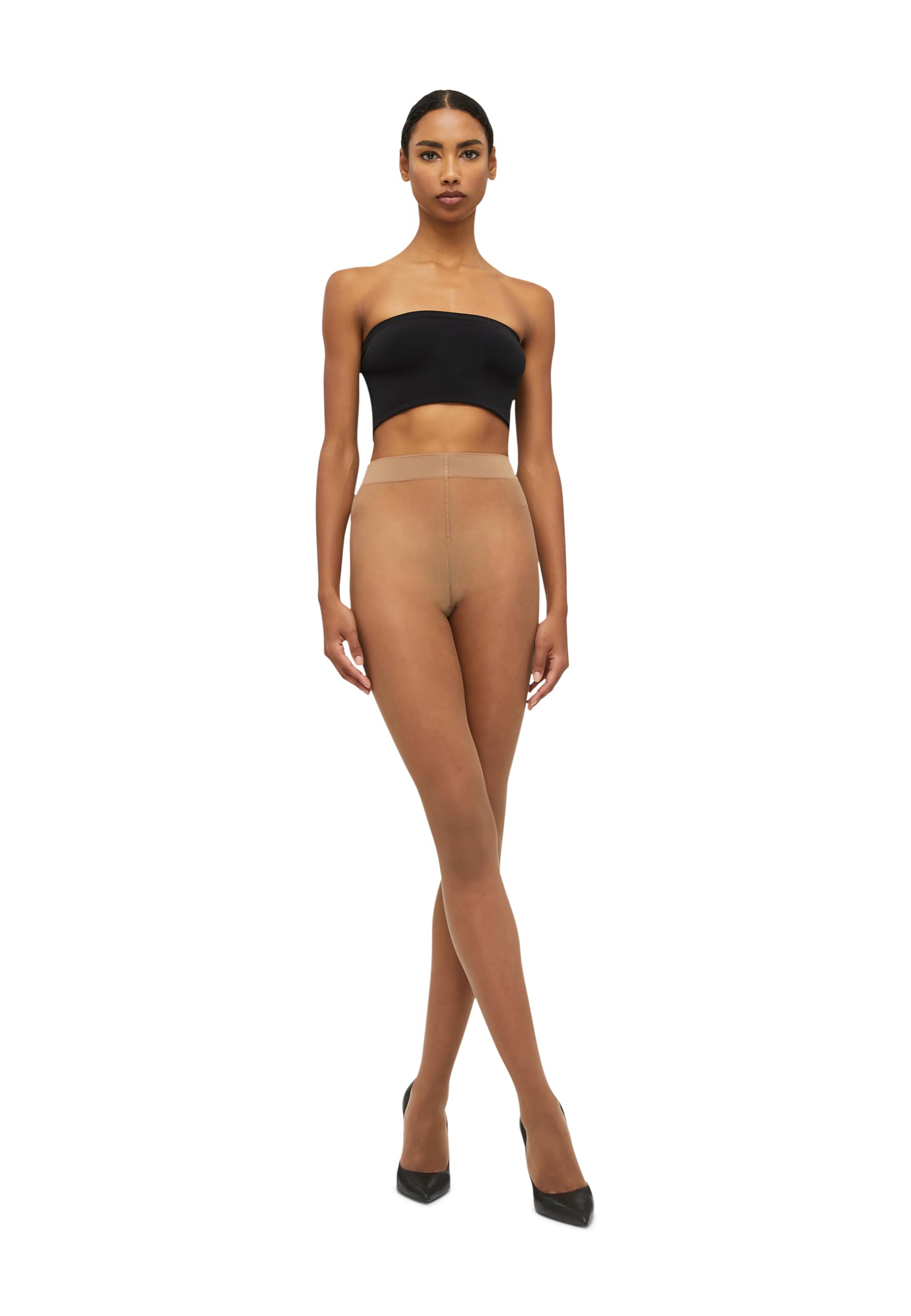 Wolford Nude 8 collant velato beige caramello