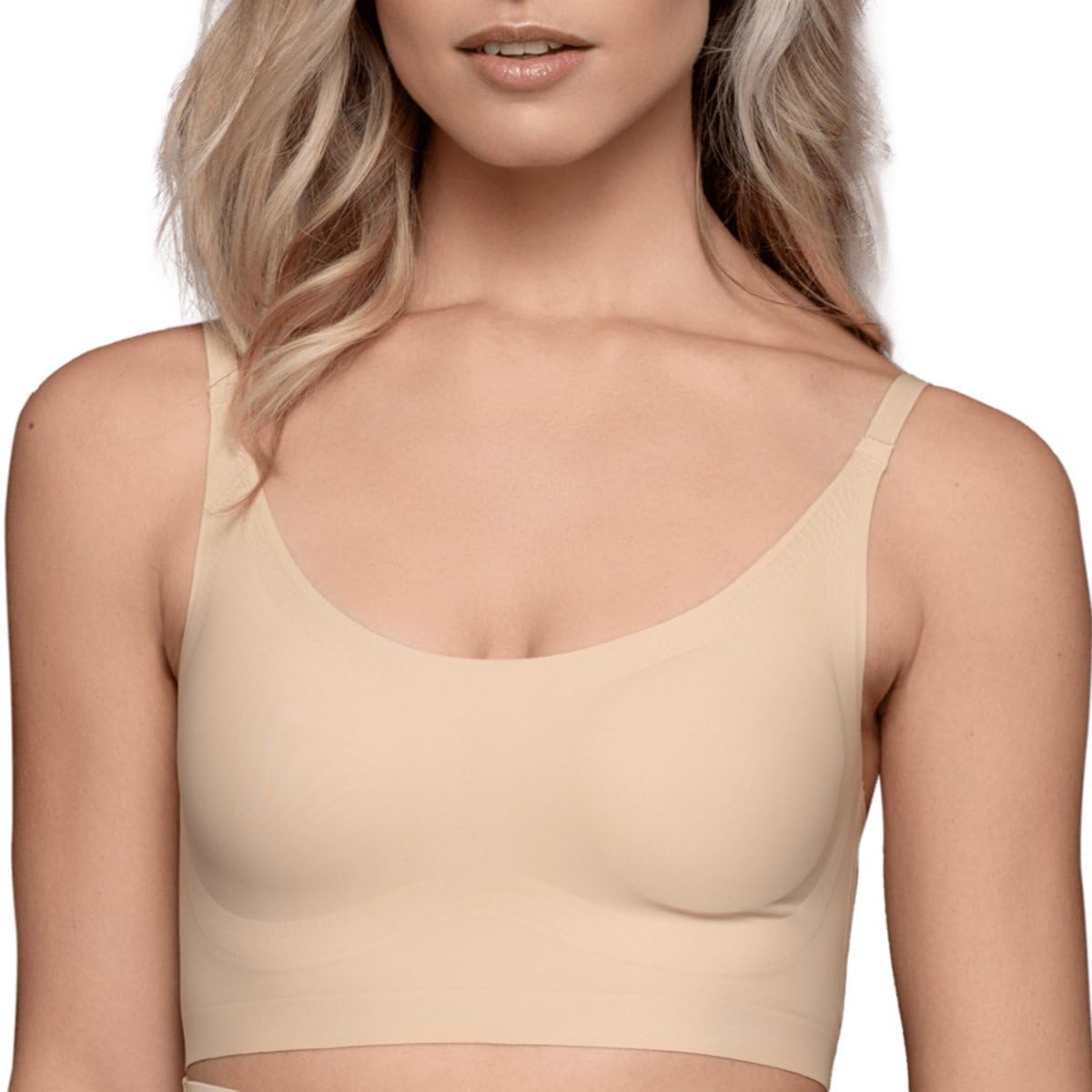 Bye Bra Round Reggiseno Senza Cuciture Beige Supporto