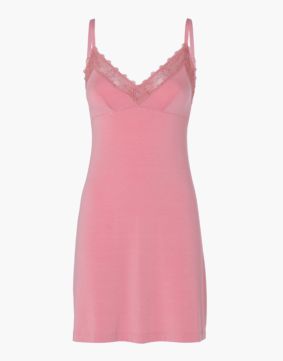 Lovable Elegant Modal sottoveste rosa malva con pizzo