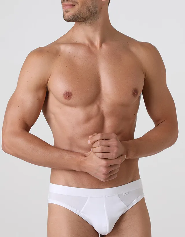 Lovable Man Cotton Stretch slip mini bianco cotone elasticizzato