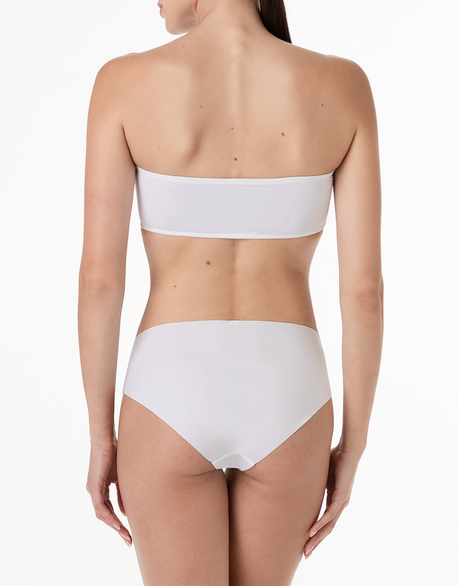 Lovable Second Skin Micro slip midi bianco senza cuciture