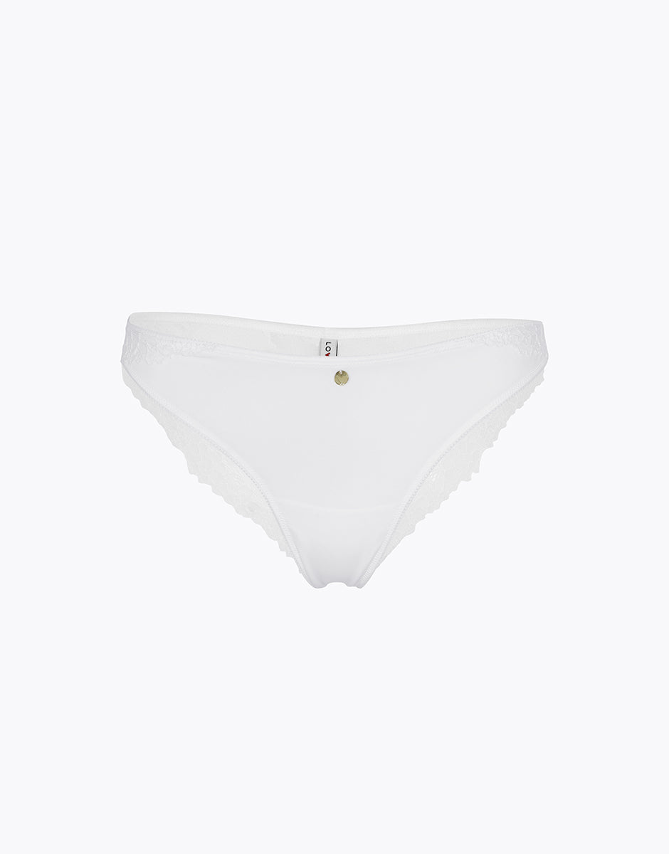 Lovable Beauty Curves brasiliana bianco pizzo microfibra cuore oro