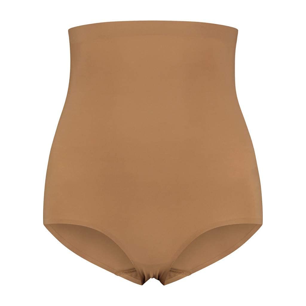 Bye Bra Invisibile mutandine vita alta marrone chiaro M