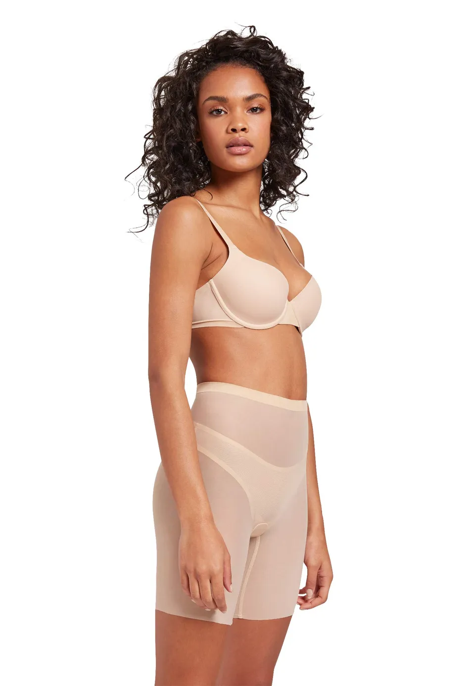 Wolford Tulle Control Shorts nude 36 modellante
