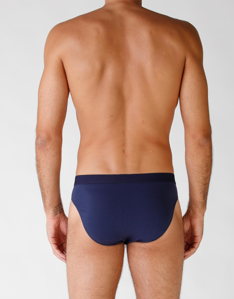 Lovable Man Basics slip cotone x4 blu elasticizzato