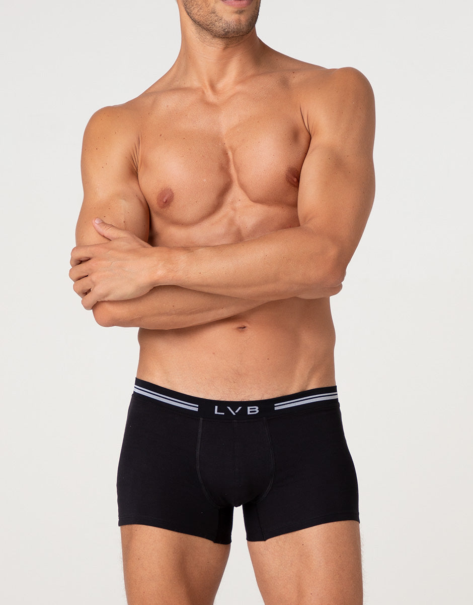Lovable Comfort 360 Stretch Cotton Boxer Nero Elasticizzato