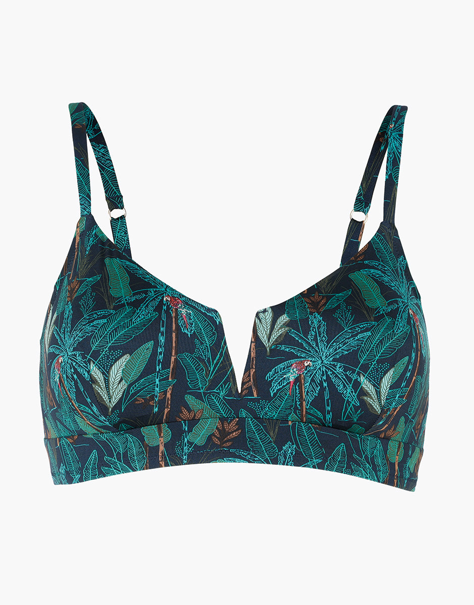 Lovable Contemporary Printed Micro bikini triangolo foresta tropicale