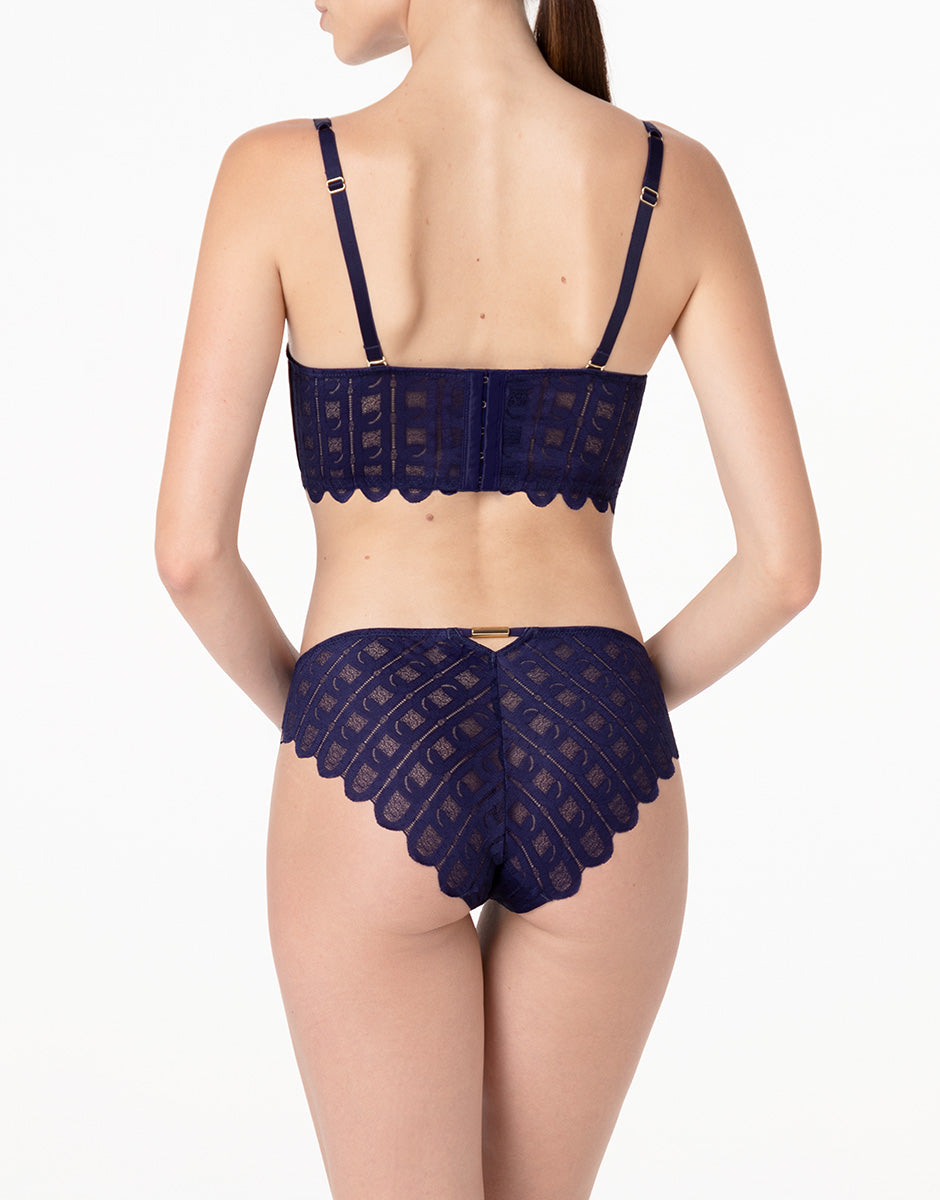 Lovable L'Allure slip pizzo viola scuro 3/M