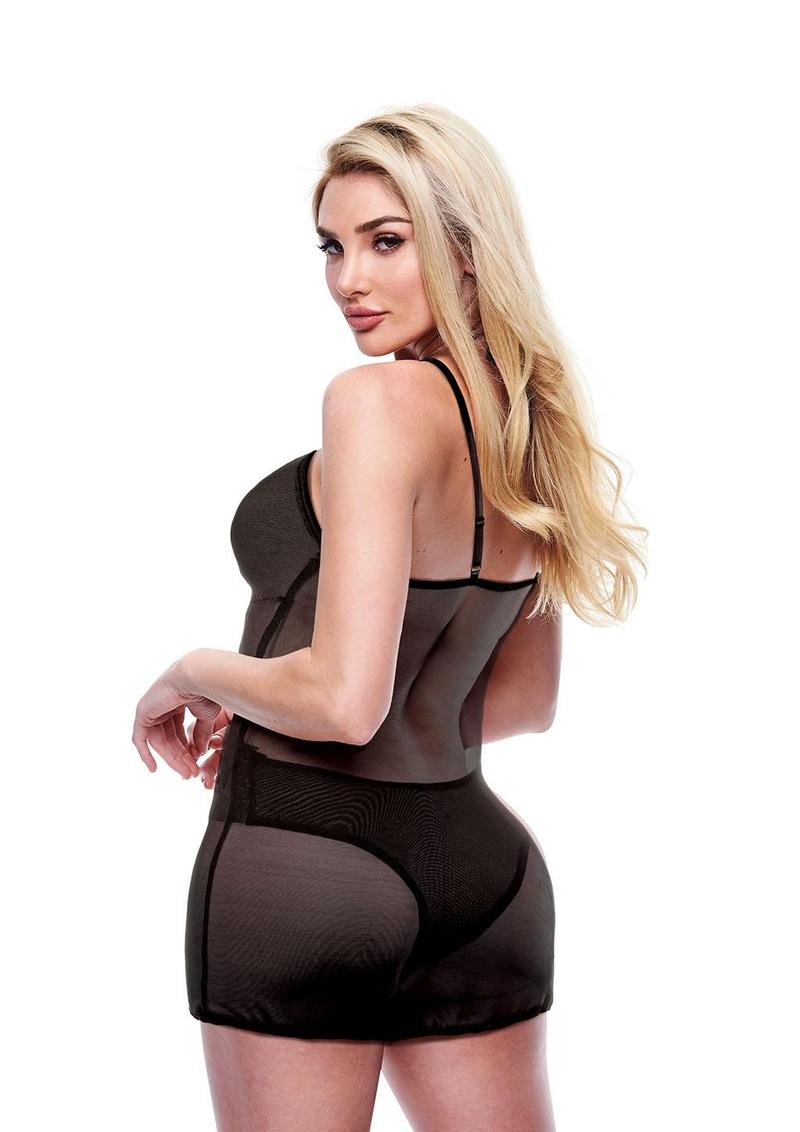 Baci Lingerie Green Label Eco Chemise set 2 pezzi nero