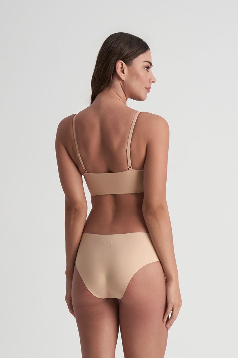 Bye Bra mutandine invisibili S beige e nero 2 pezzi