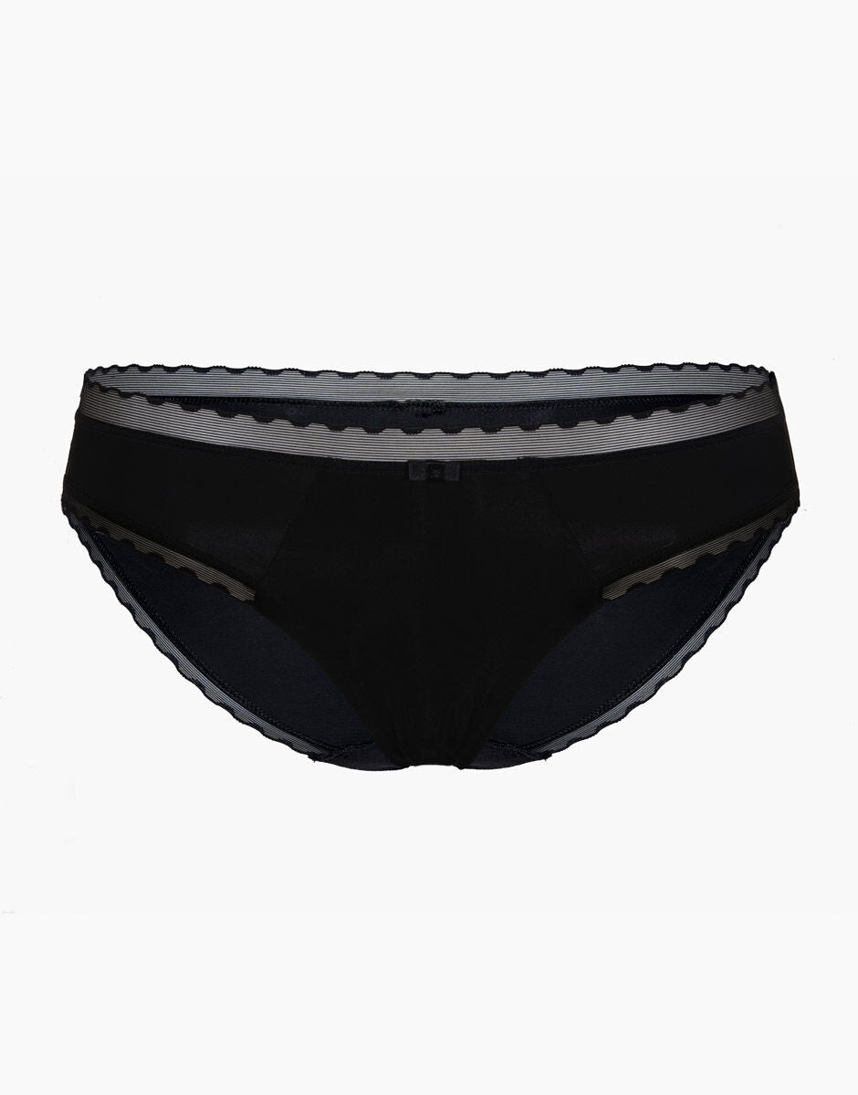 Lovable My Daily Comfort slip microfibra nero elastico piatto