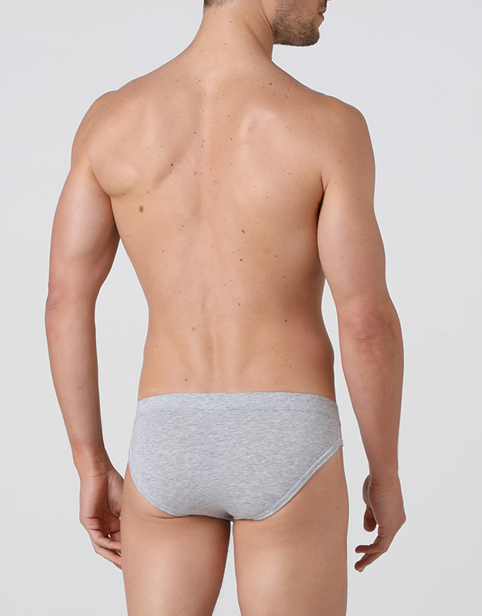 Lovable Man Supima Premium Cotton slip mini grigio melange cotone