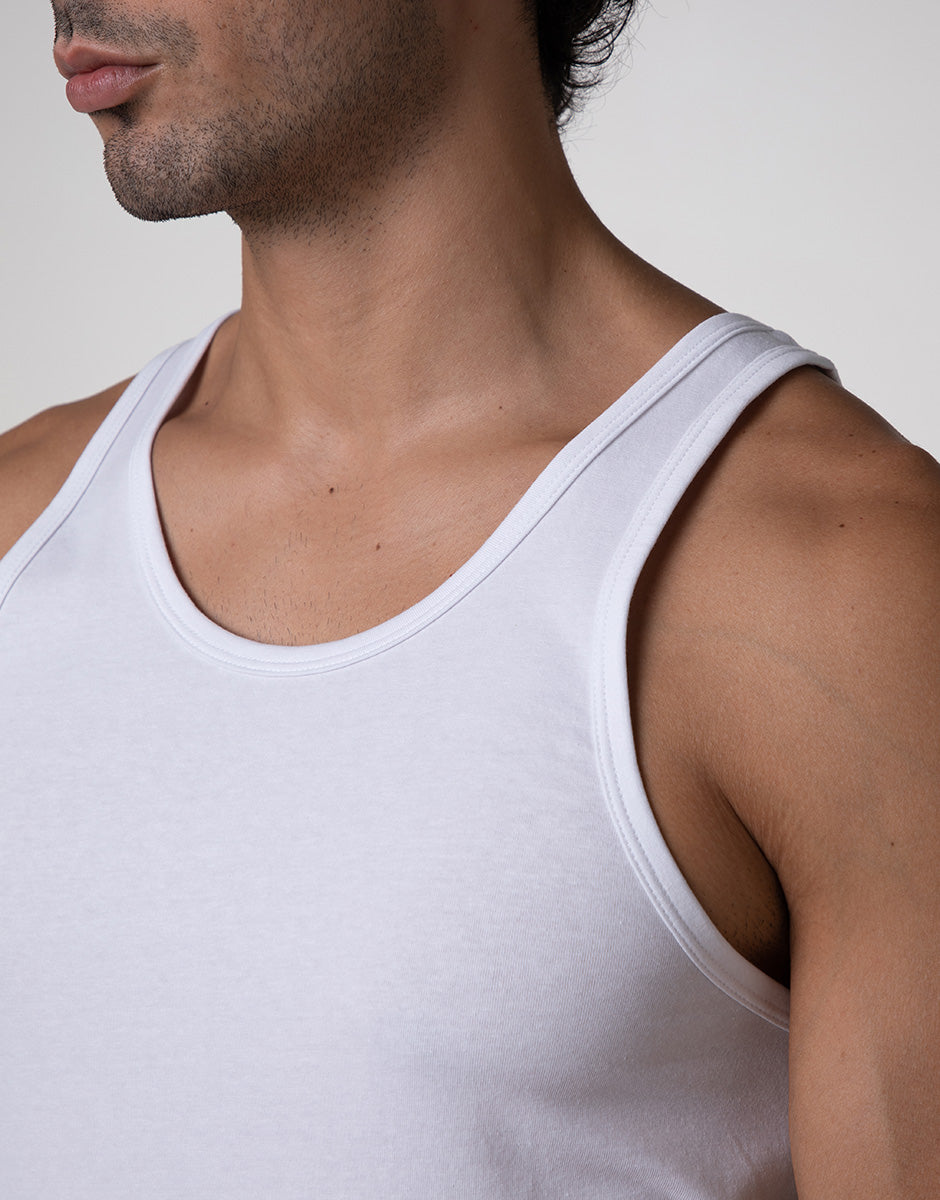 Lovable Cool Sensation canotta uomo bianca cotone stretch