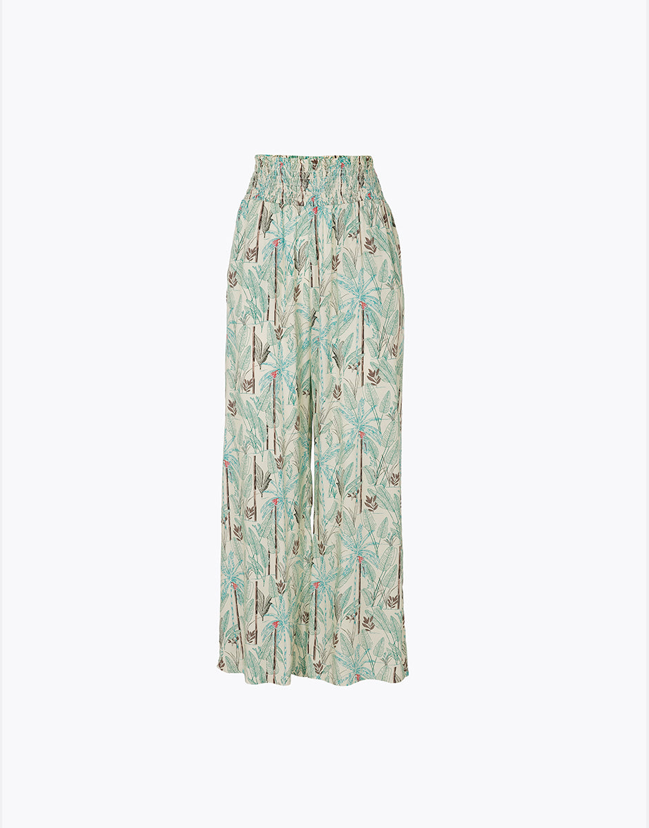 Lovable Pantaloni Mare Viscosa Stampa Tropicale