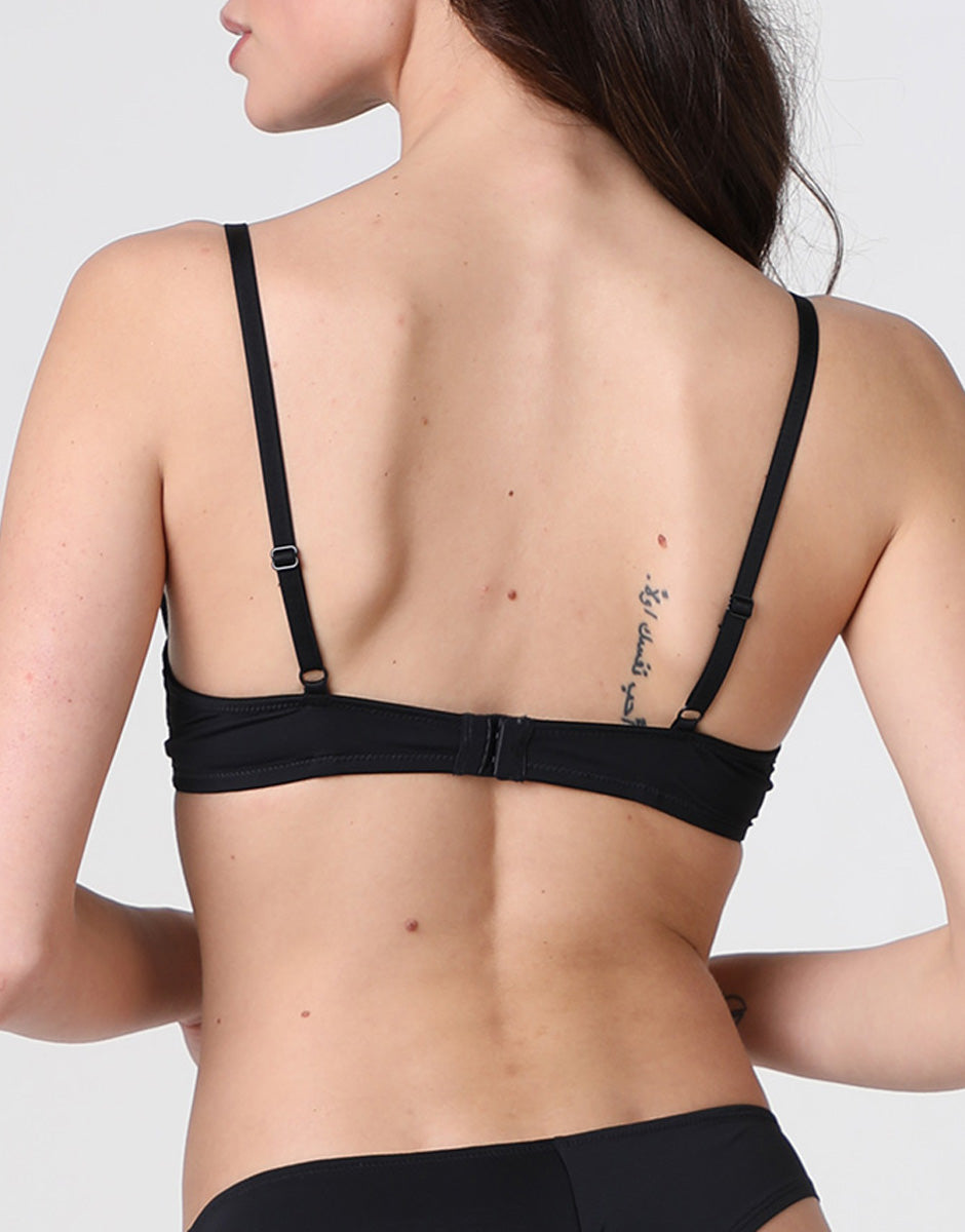 Lovable Floral Embroidery L0EU6E1 push-up nero tulle coppa B-D