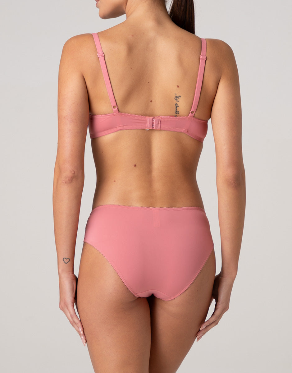 Lovable Floreal Lace slip midi rosa pesco microfibra