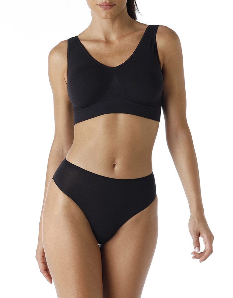 Lovable Active Comfort Yoga brassiere reggiseno sportivo nero senza ferretto