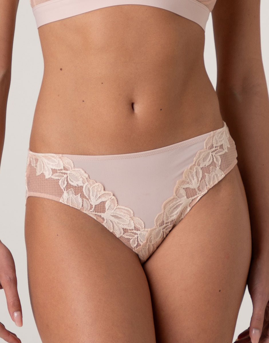 Lovable Elegant Muse slip pizzo avorio perlato microfibra