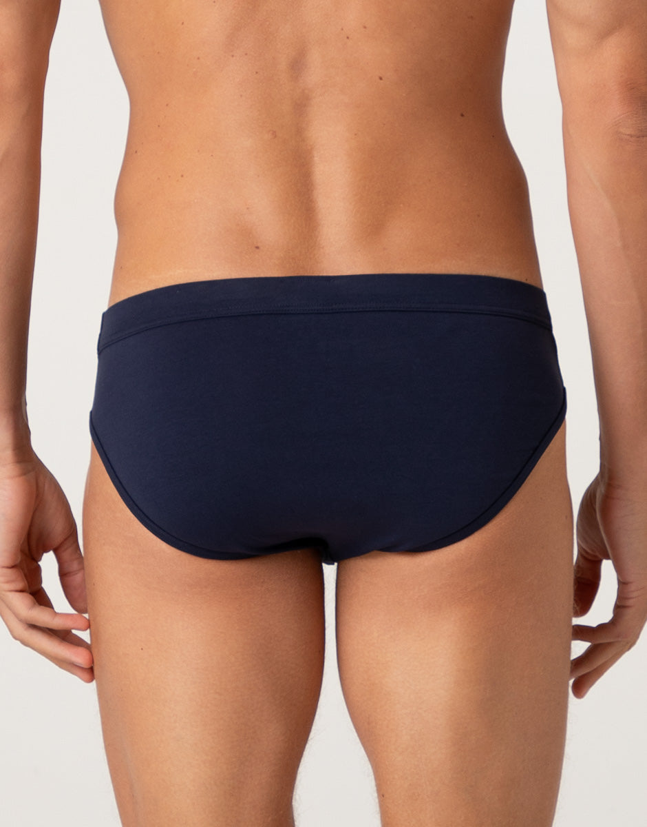 Lovable Dynamic Cotton slip uomo blu notte cotone