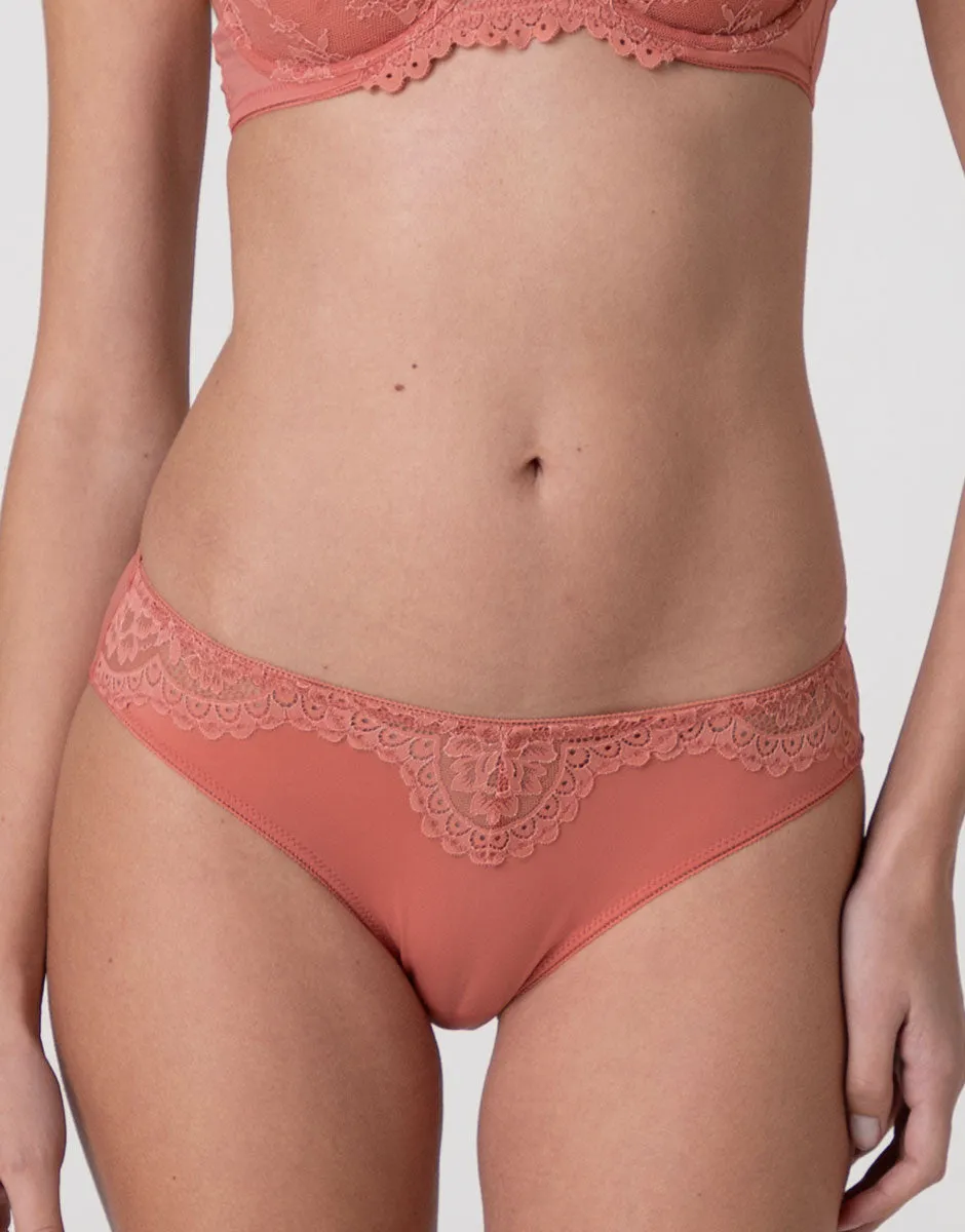 Lovable Stylish Lace slip terracotta pizzo microfibra