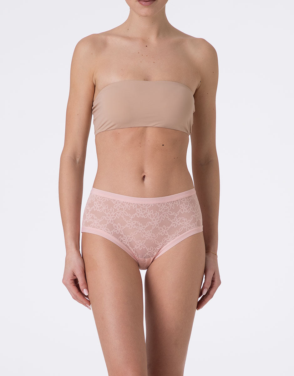 Lovable Lovely Lace Slip Alto Pizzo Rosa Blush