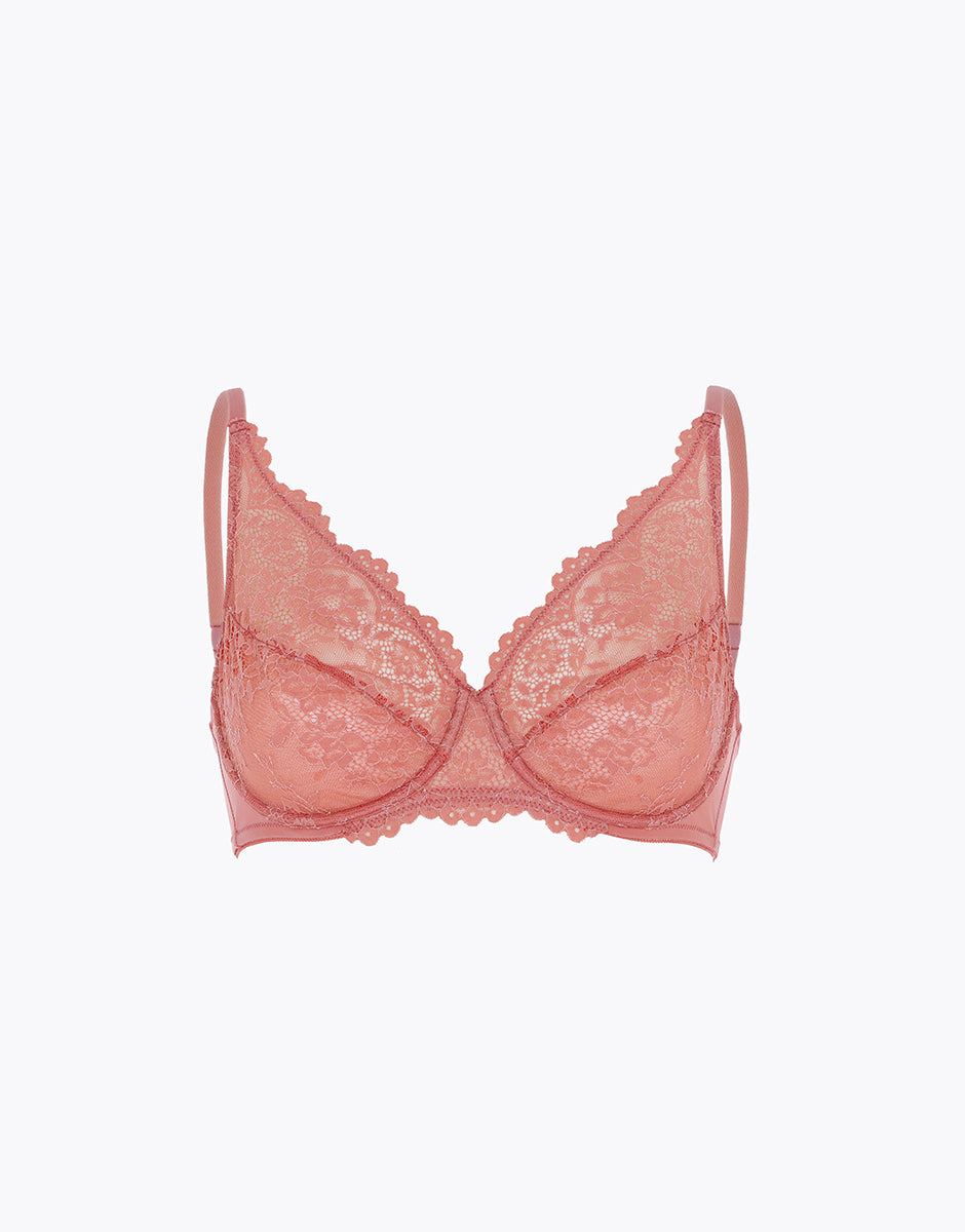 Lovable Stylish Lace reggiseno con ferretto terracotta in pizzo