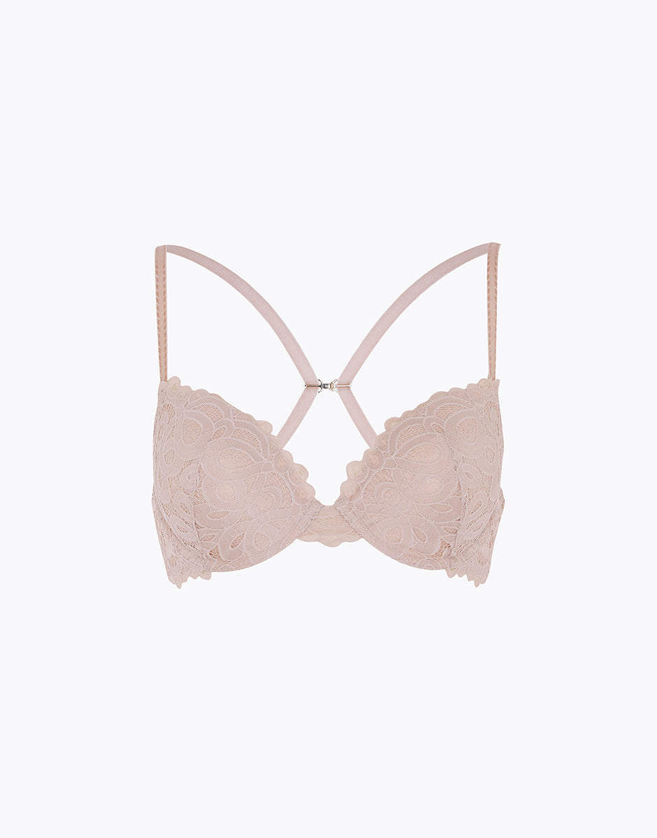 Lovable Craft Lace reggiseno push up pizzo cappuccino