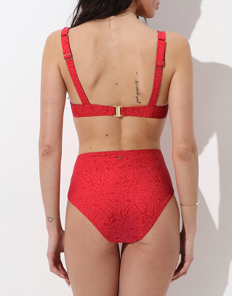Lovable Festival Jacquard reggiseno mare rosso ibisco