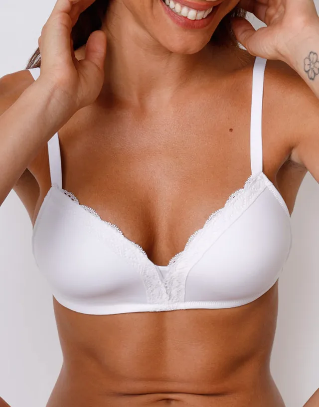 Lovable Sensual Touch L4152 reggiseno senza ferretto bianco microfibra