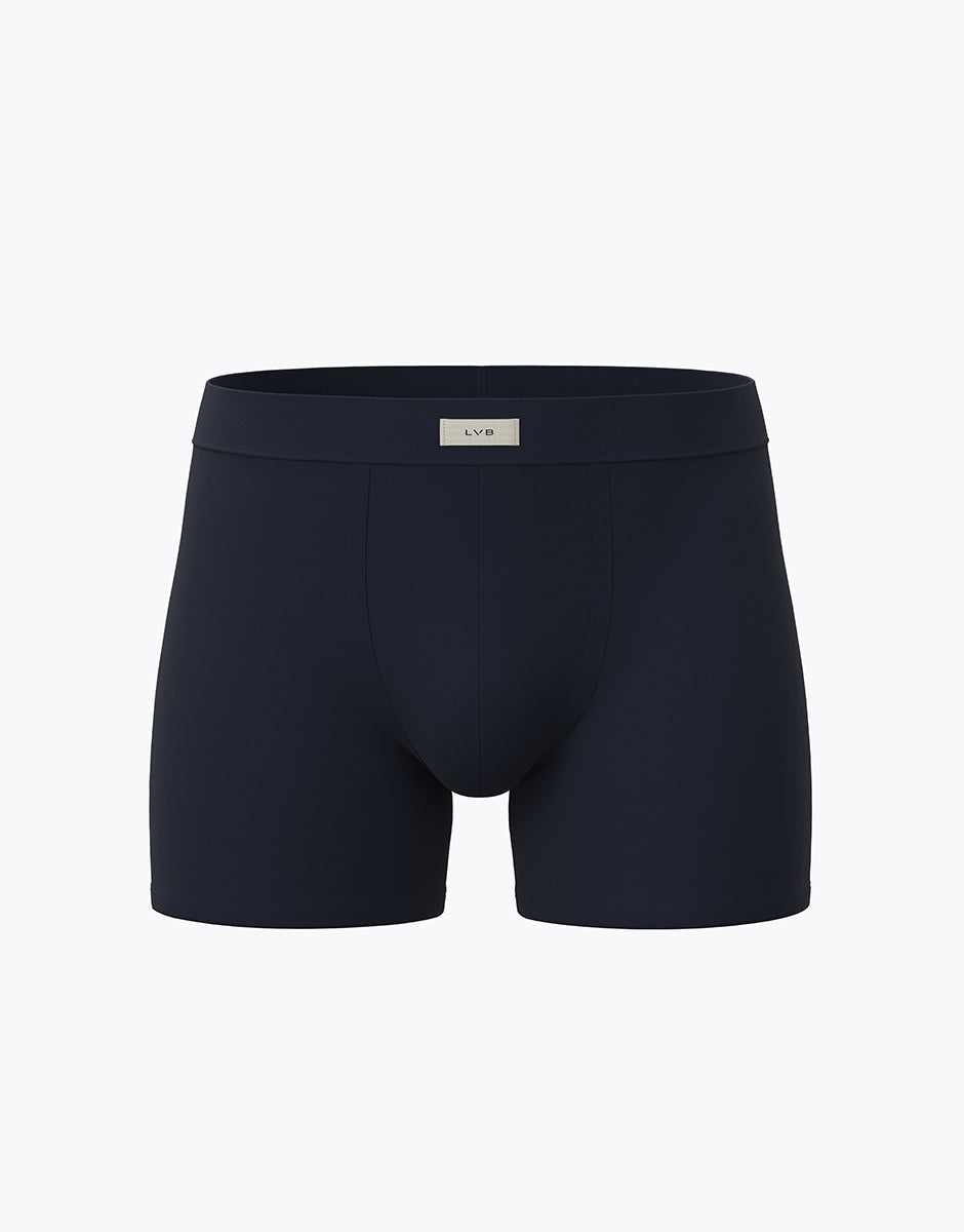 Lovable Man Modern Stretch Cotton LLEX8 boxer lungo blu