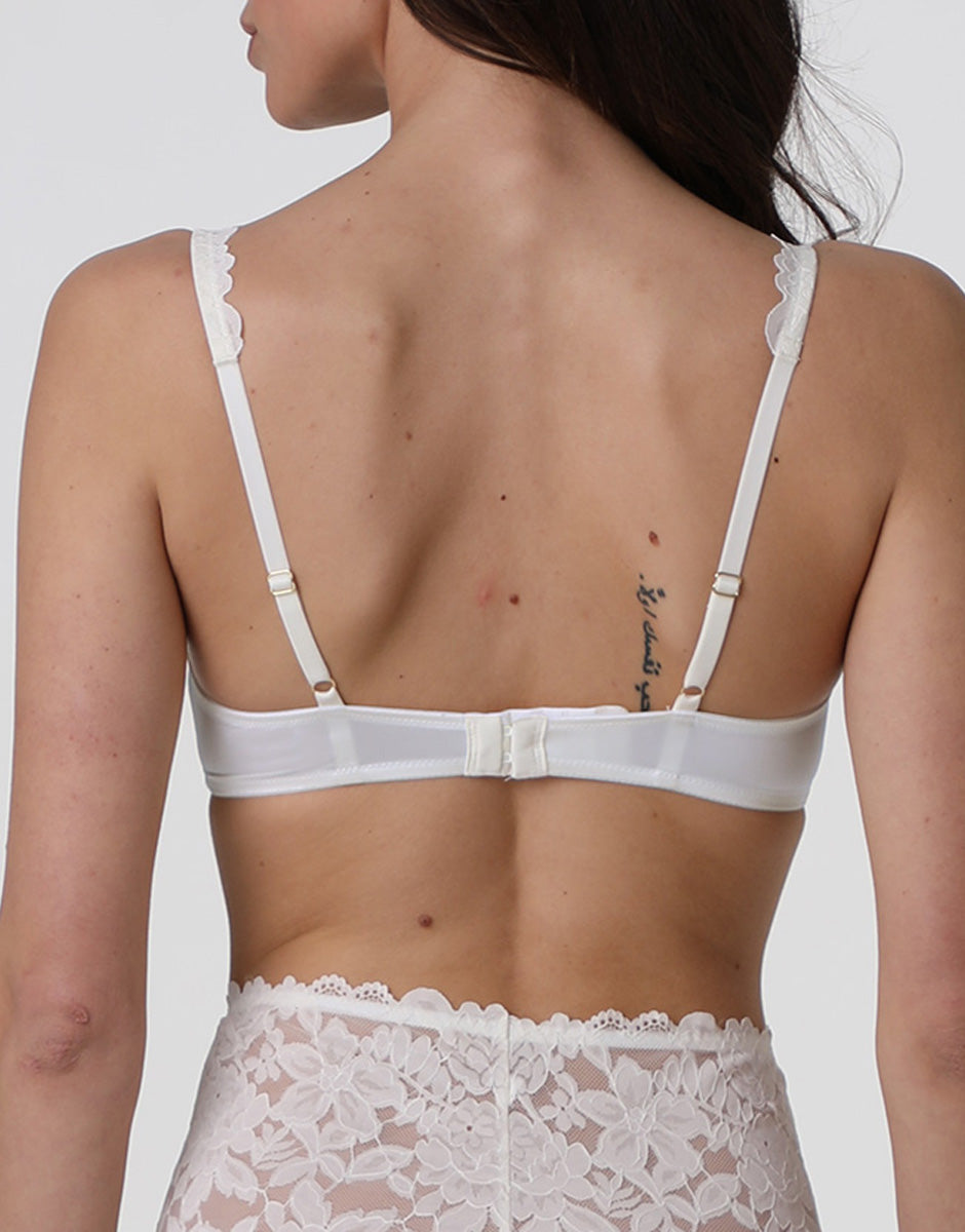 Lovable Beautiful Lace L0ETRE1-14K reggiseno bianco latte con ferretto